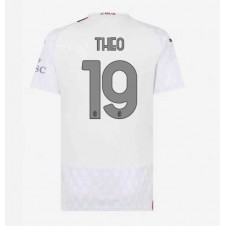 AC Milan Theo Hernandez #19 Bortatröja Dam 2023-24 Korta ärmar